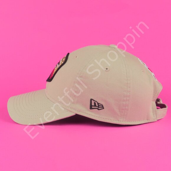 Atlanta Falcons Hat Mens Adjustable Tan Salute To Service New Era Cotton - Picture 3 of 8